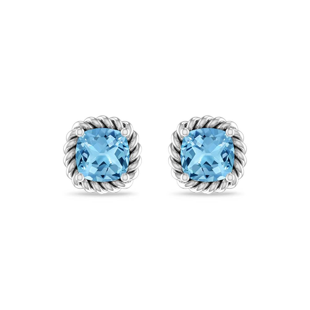 White Gold - Blue Topaz