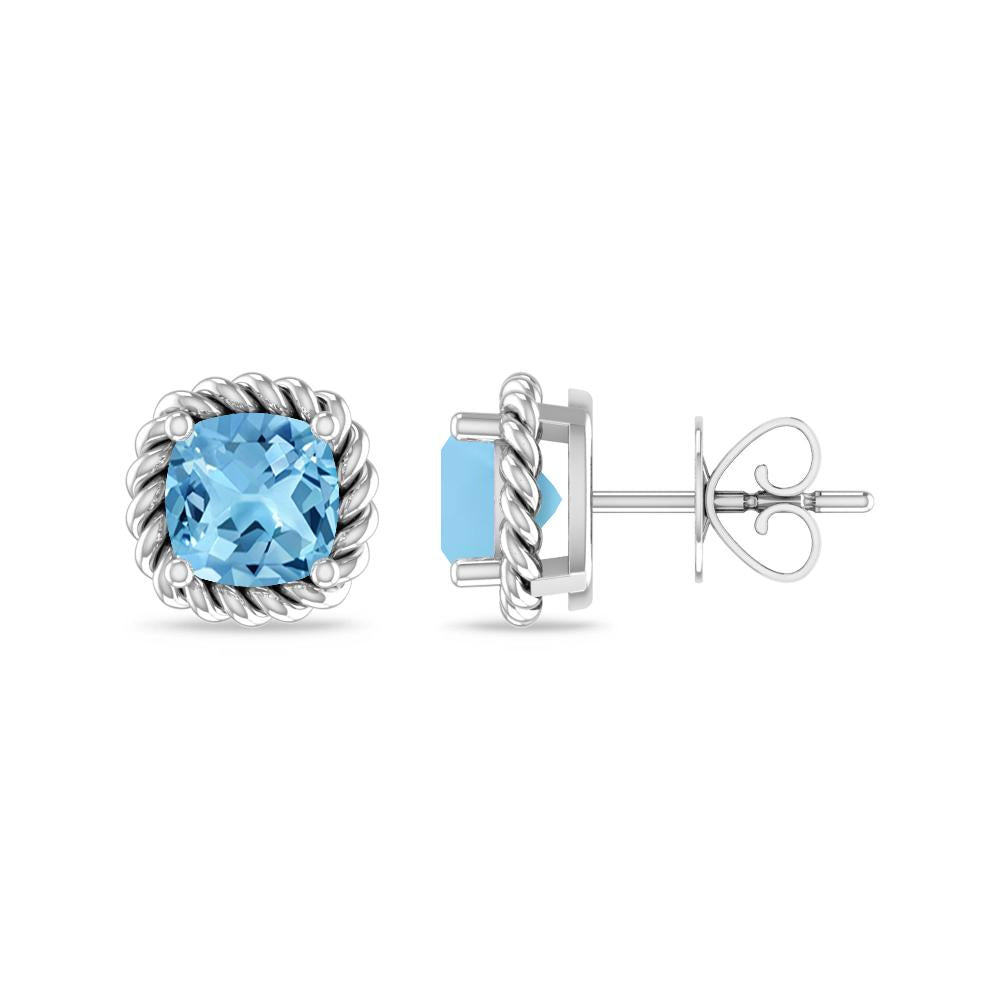 White Gold - Blue Topaz