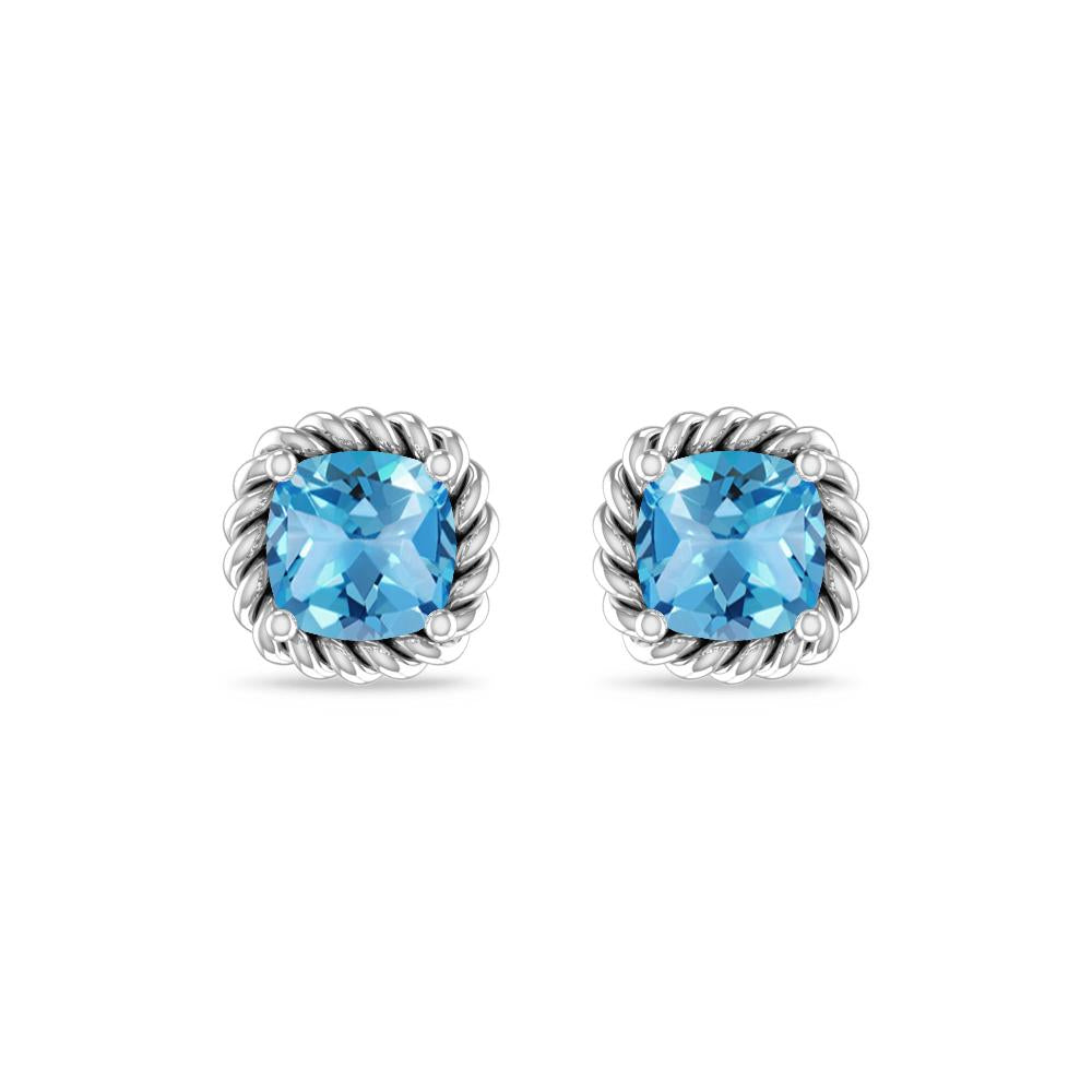 White Gold - Blue Topaz