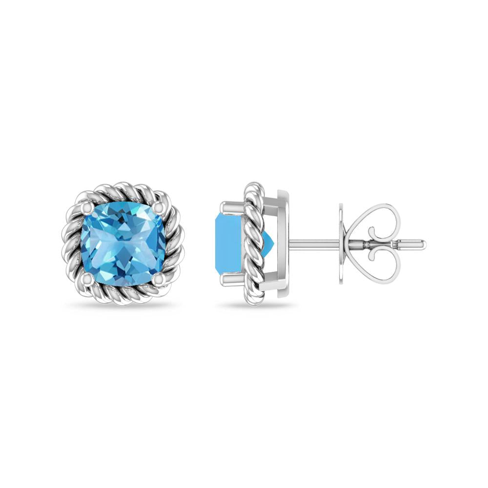 White Gold - Blue Topaz