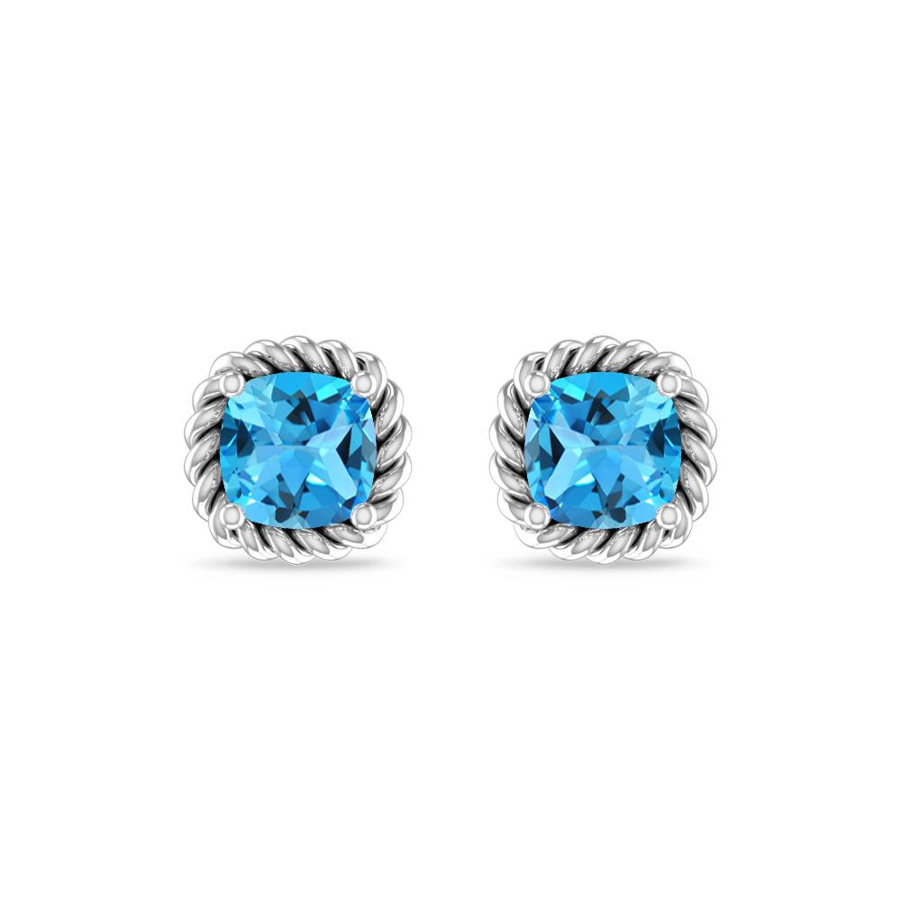 White Gold - Blue Topaz