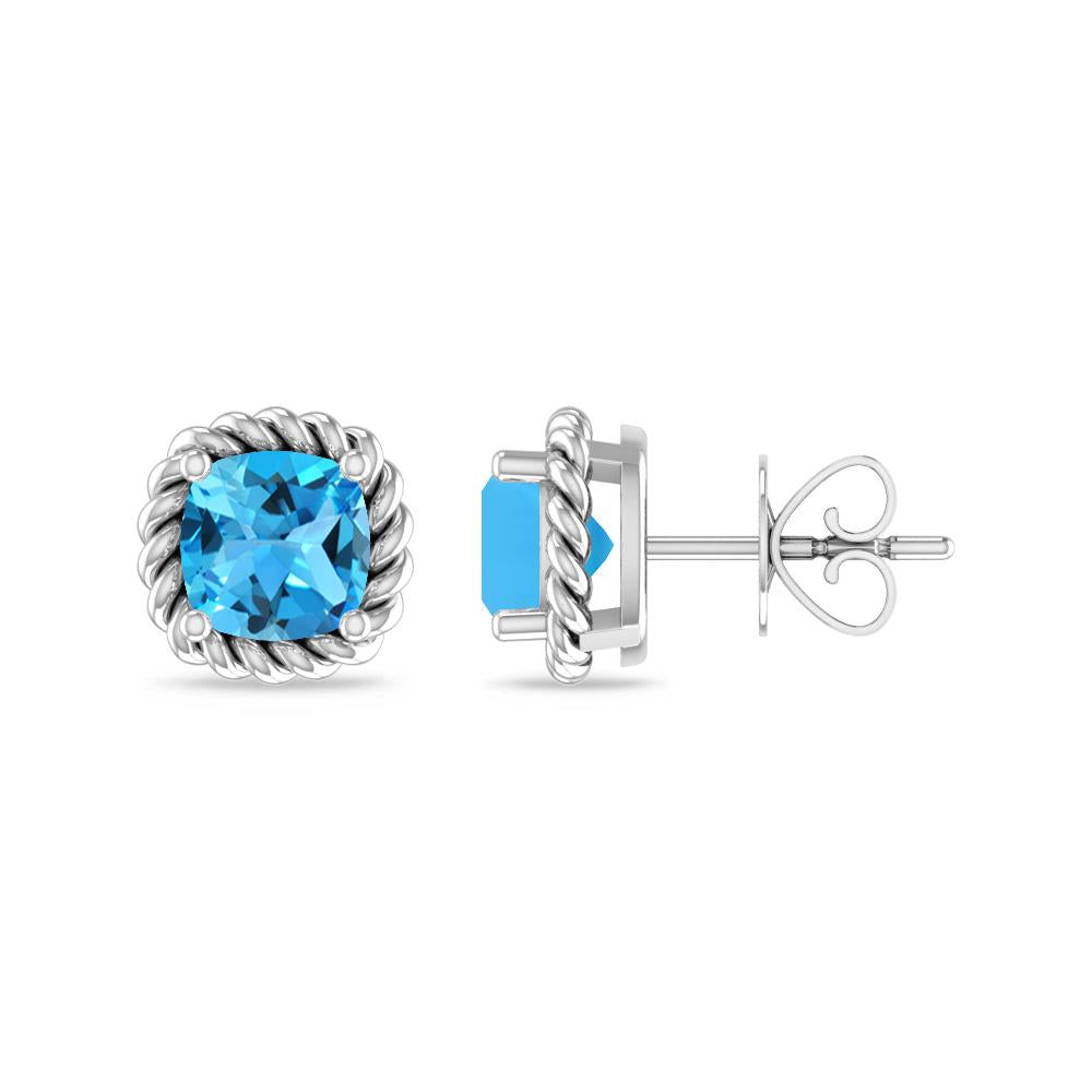 White Gold - Blue Topaz