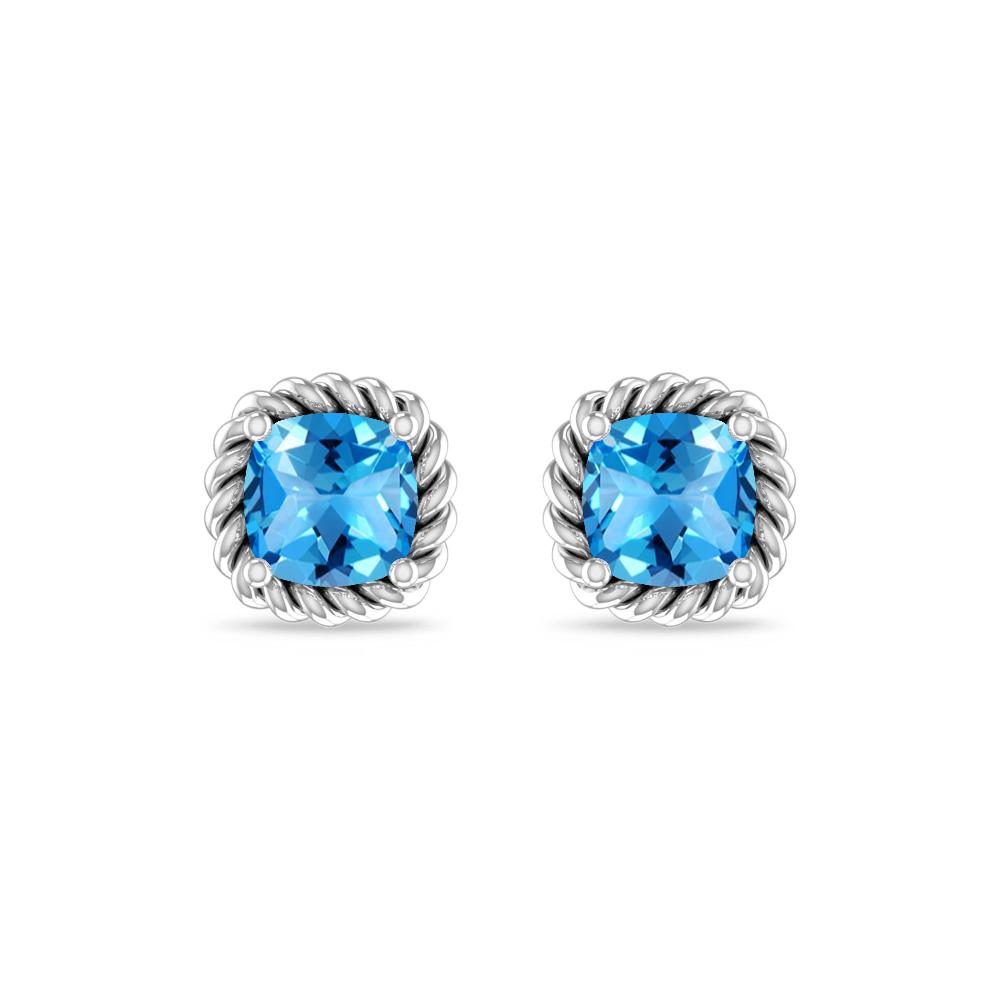 White Gold - Blue Topaz