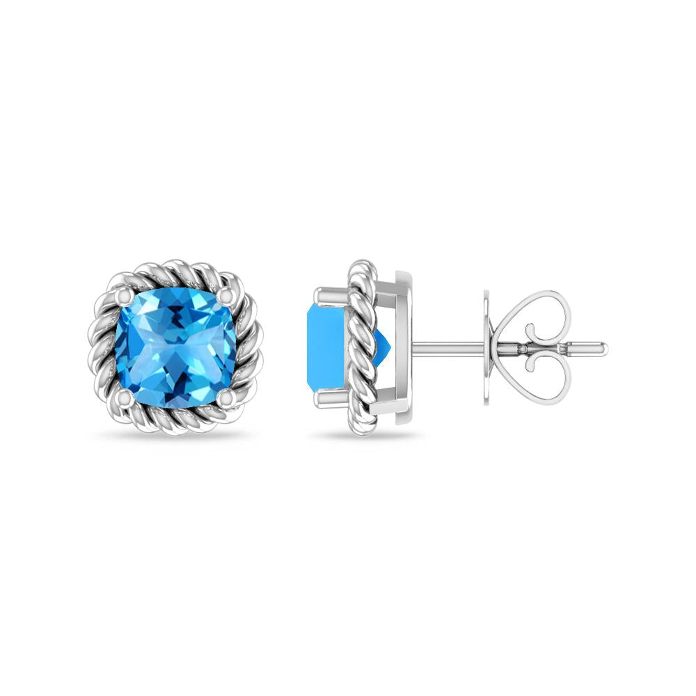 White Gold - Blue Topaz