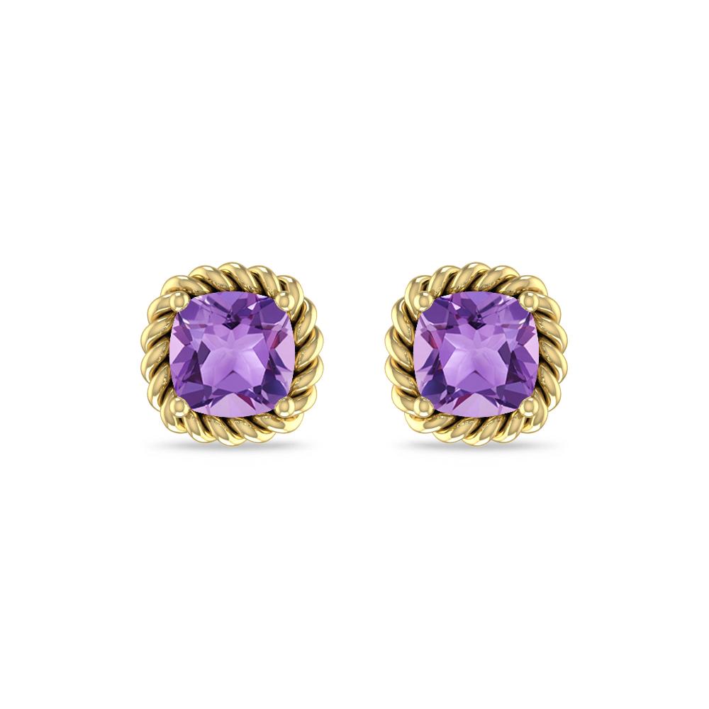 Yellow Gold - Amethyst