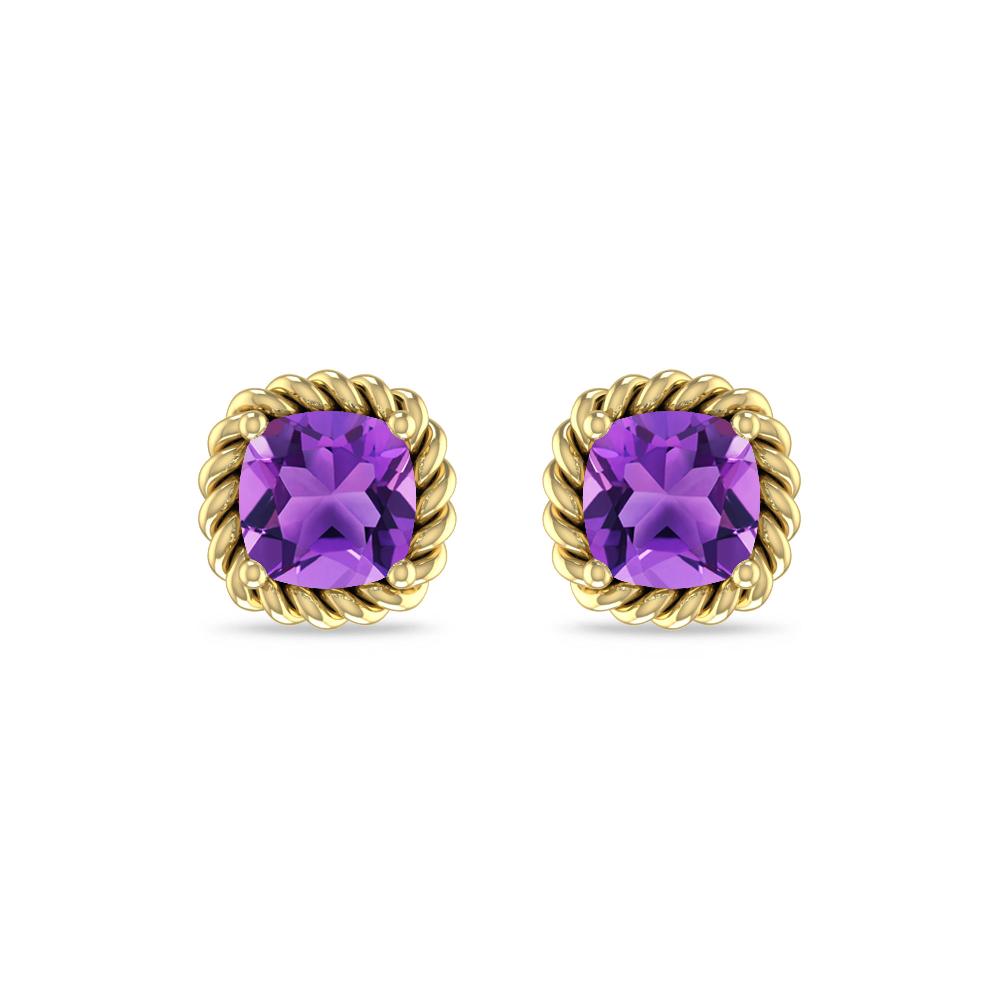 Yellow Gold - Amethyst