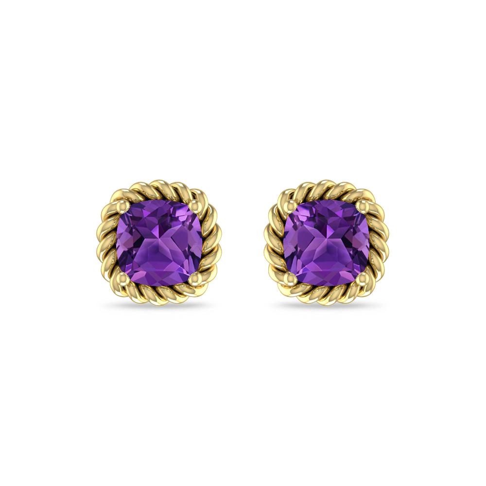 Yellow Gold - Amethyst