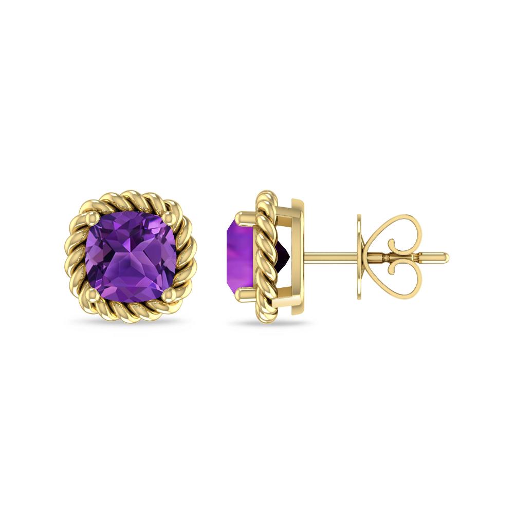 Yellow Gold - Amethyst