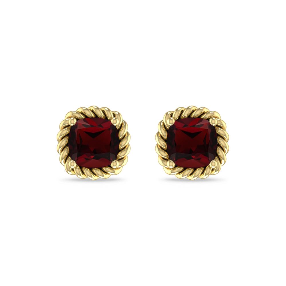 Yellow Gold - Garnet