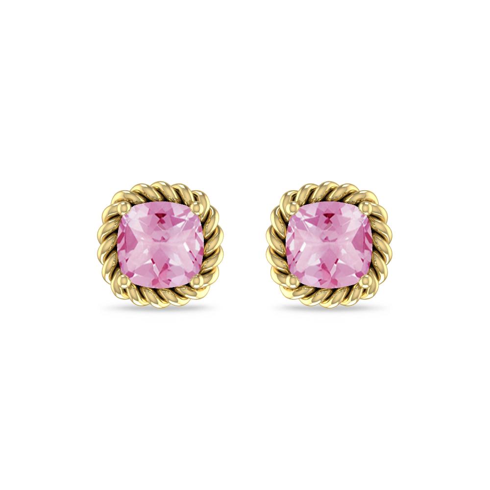 Yellow Gold - Pink Tourmaline
