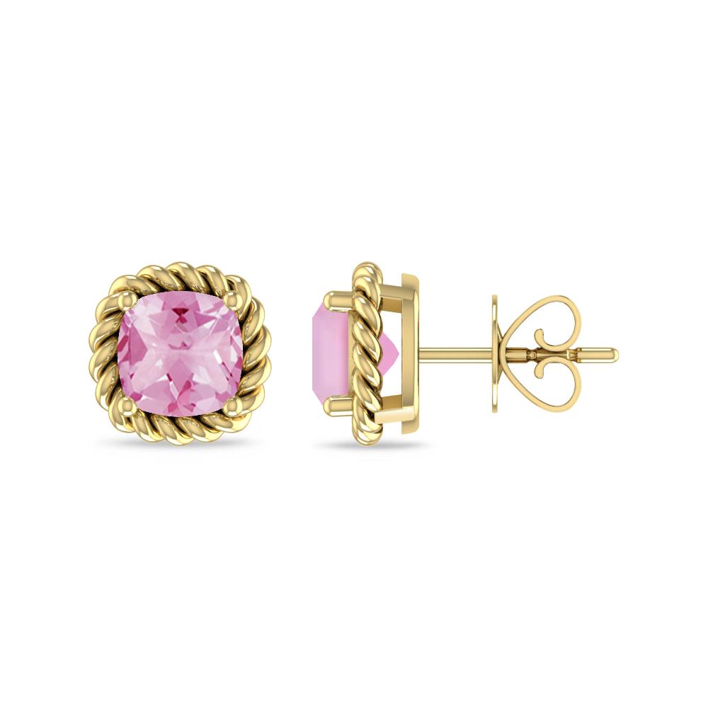 Yellow Gold - Pink Tourmaline