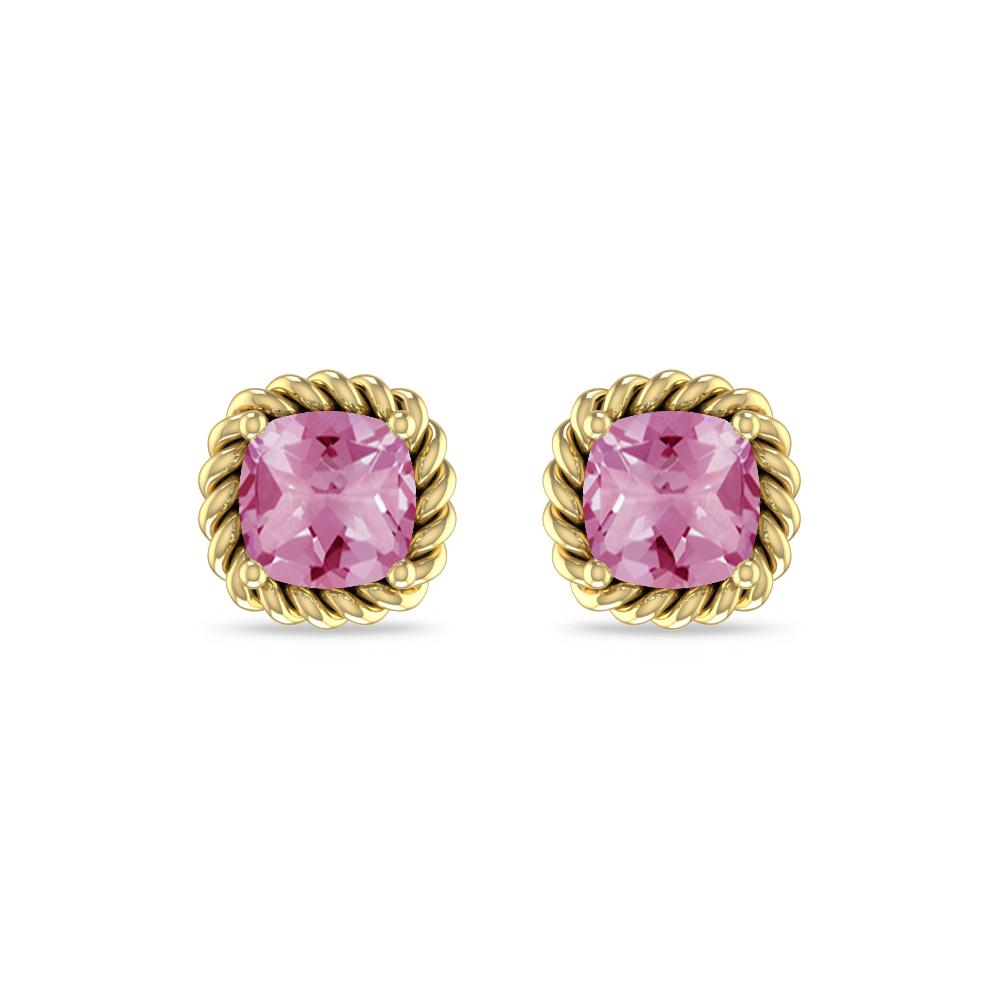 Yellow Gold - Pink Tourmaline