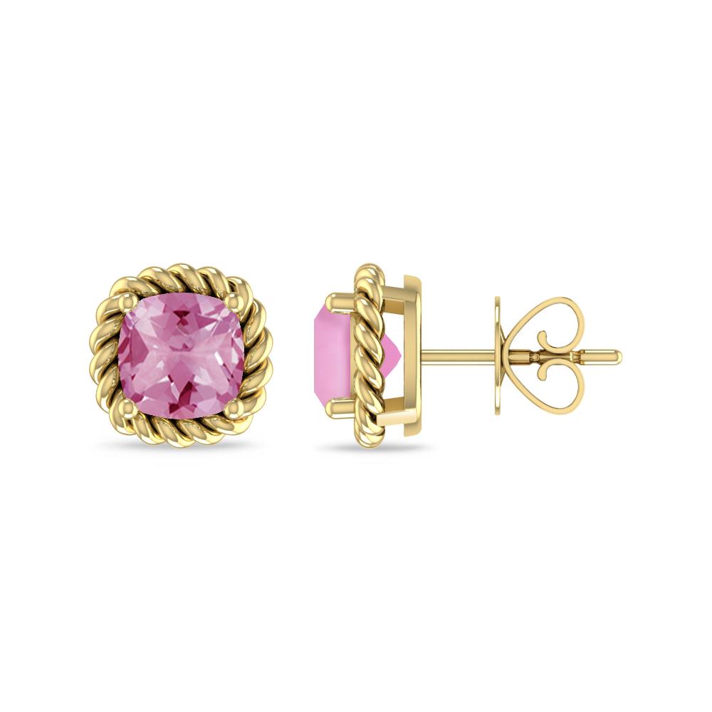 Yellow Gold - Pink Tourmaline
