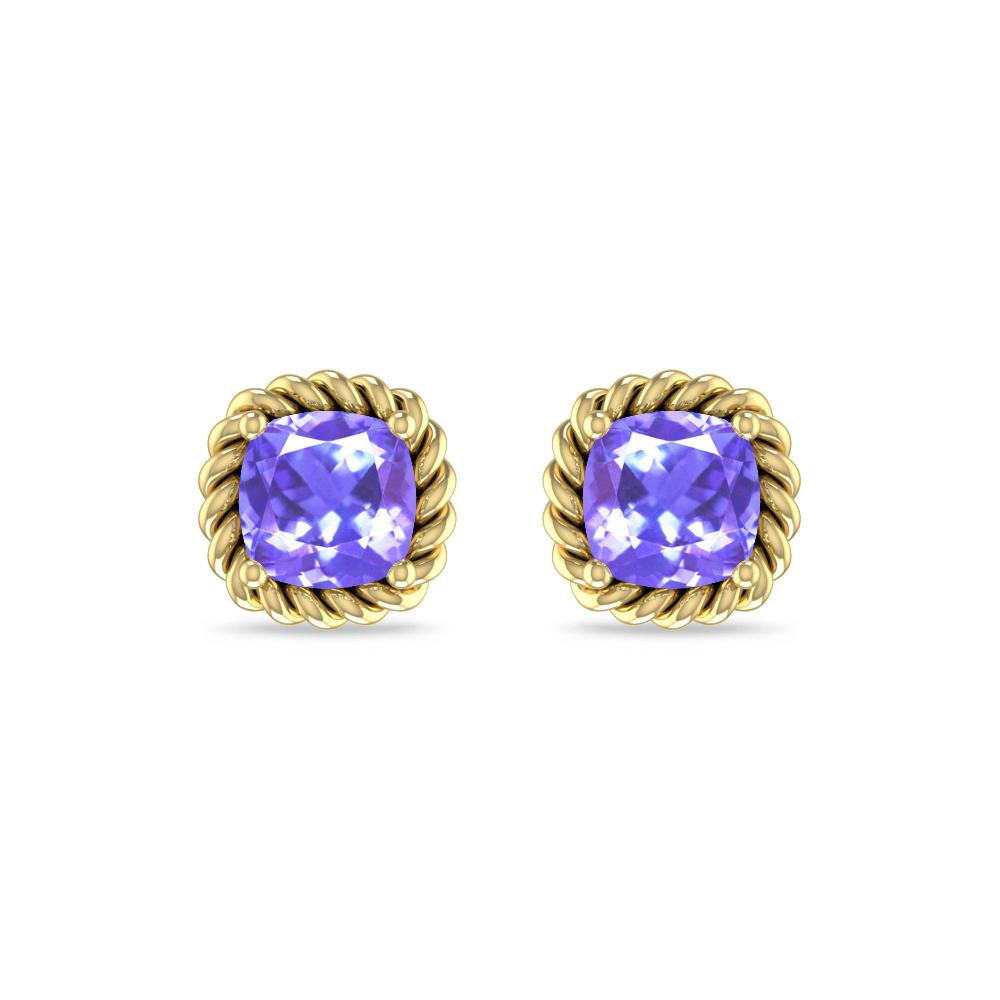 Yellow Gold - Tanzanite