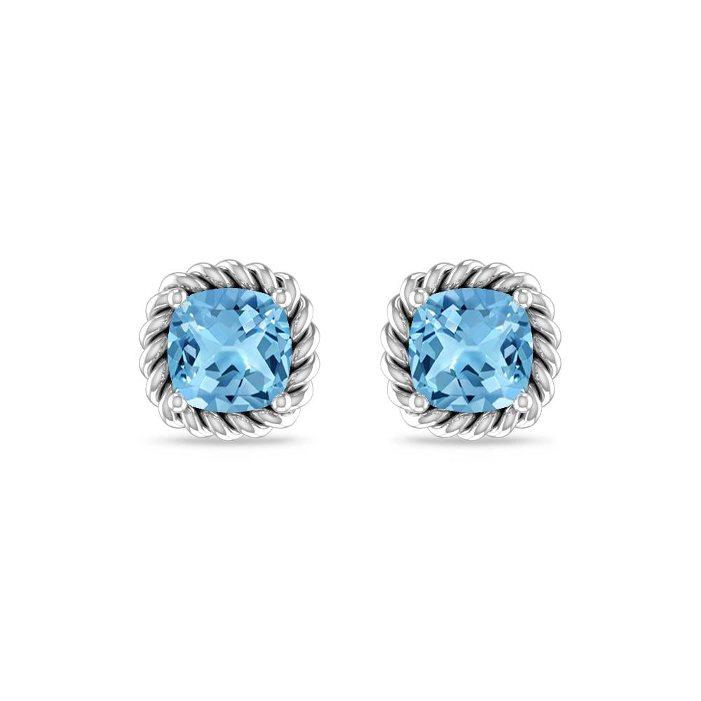 White Gold - Blue Topaz