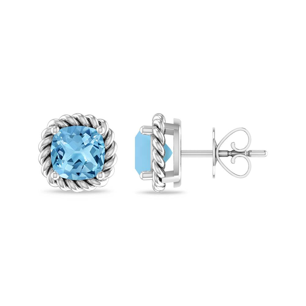 White Gold - Blue Topaz