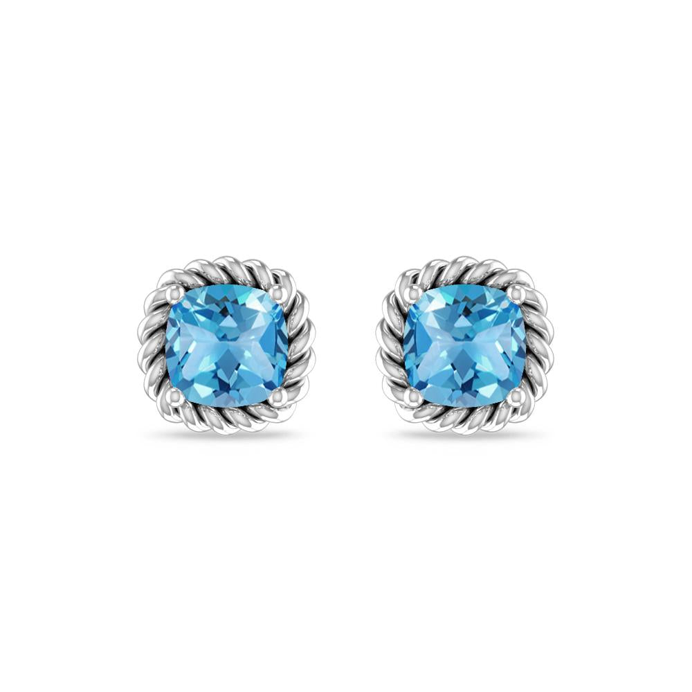 White Gold - Blue Topaz