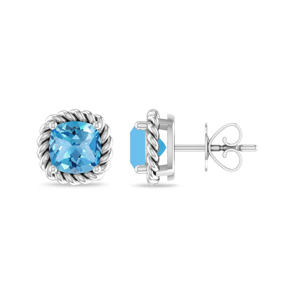 White Gold - Blue Topaz