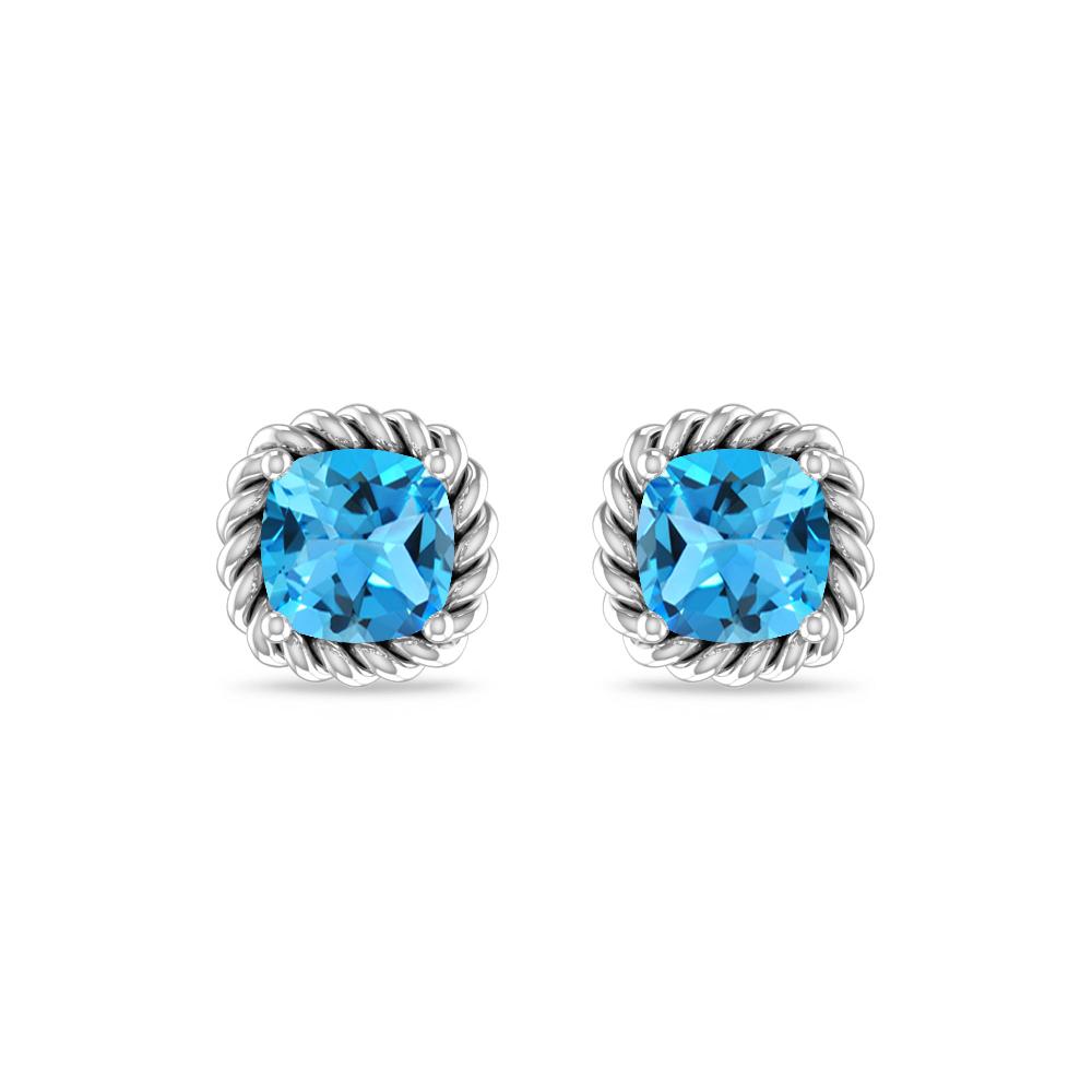 White Gold - Blue Topaz