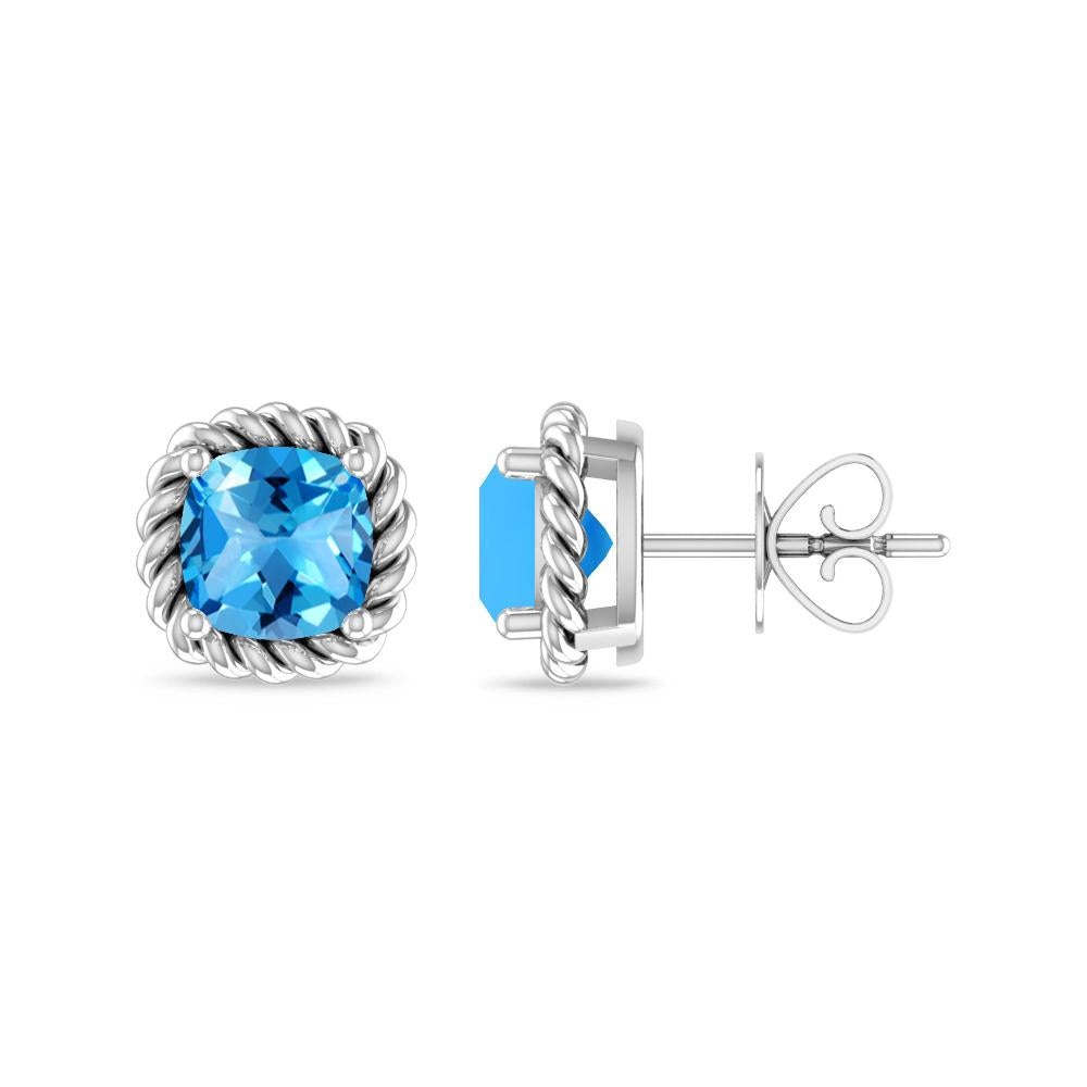 White Gold - Blue Topaz