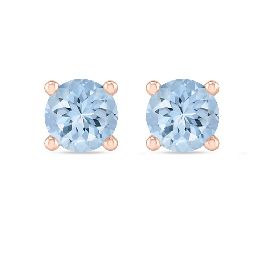 Rose Gold - Aquamarine