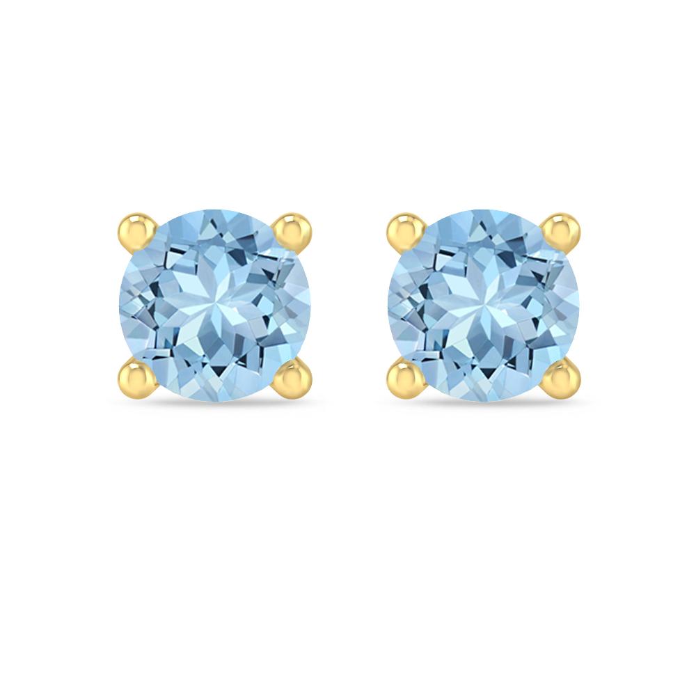 Yellow Gold - Aquamarine