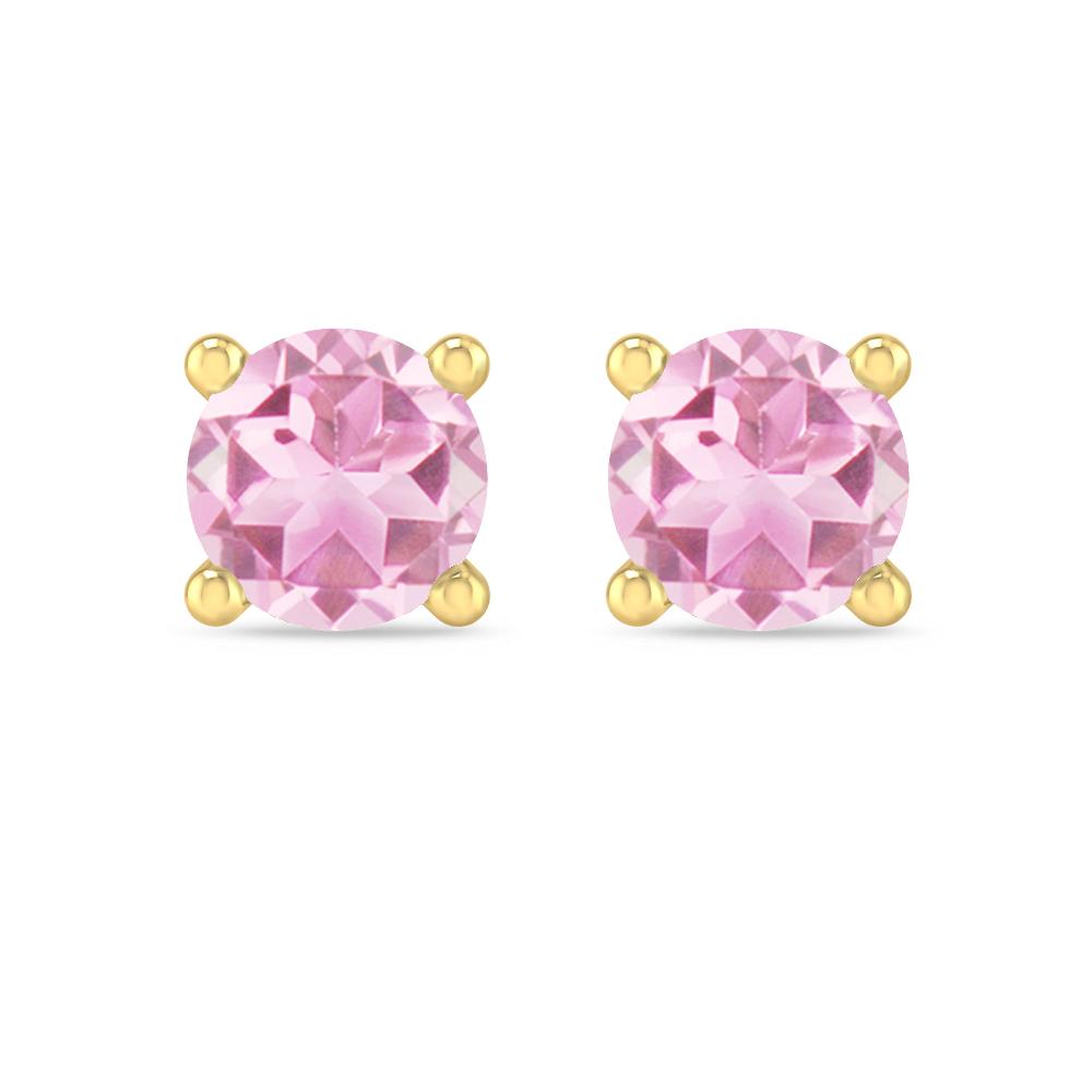 Yellow Gold - Pink Tourmaline
