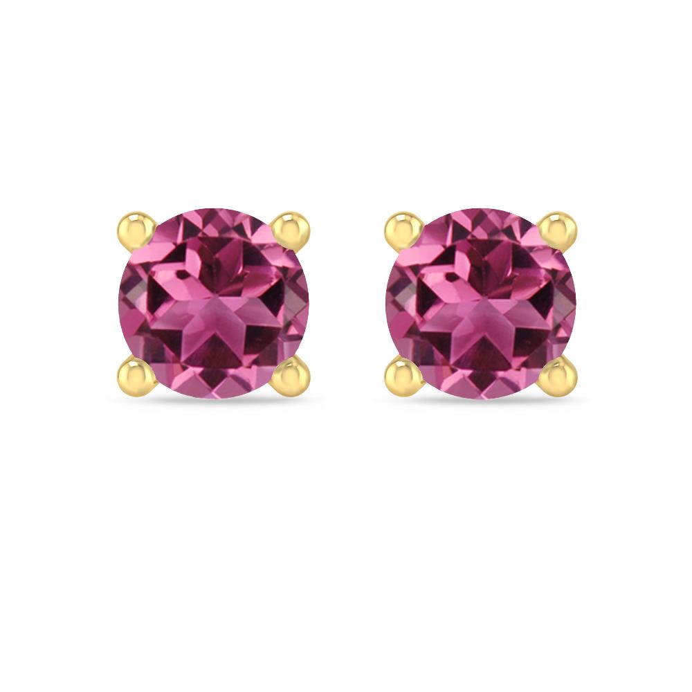 Yellow Gold - Pink Tourmaline