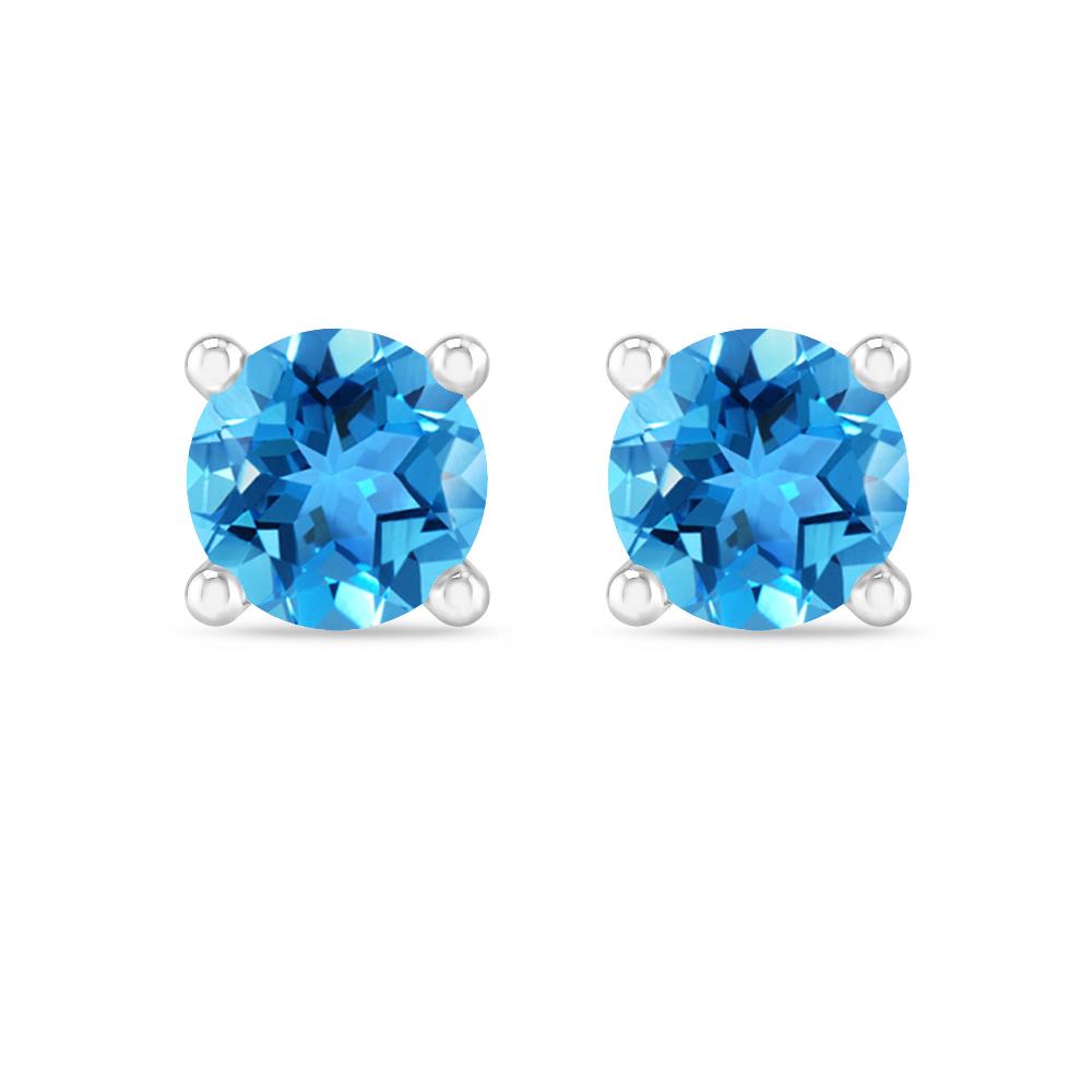 White Gold - Blue Topaz