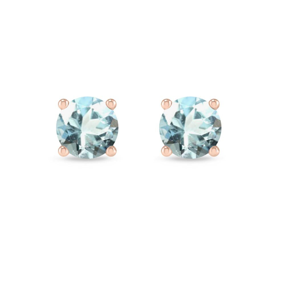 Rose Gold - Aquamarine