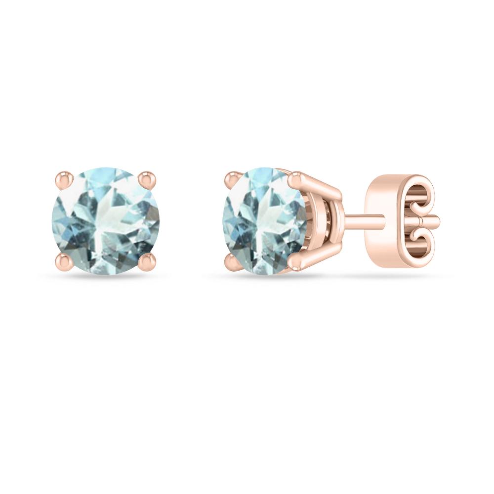 Rose Gold - Aquamarine