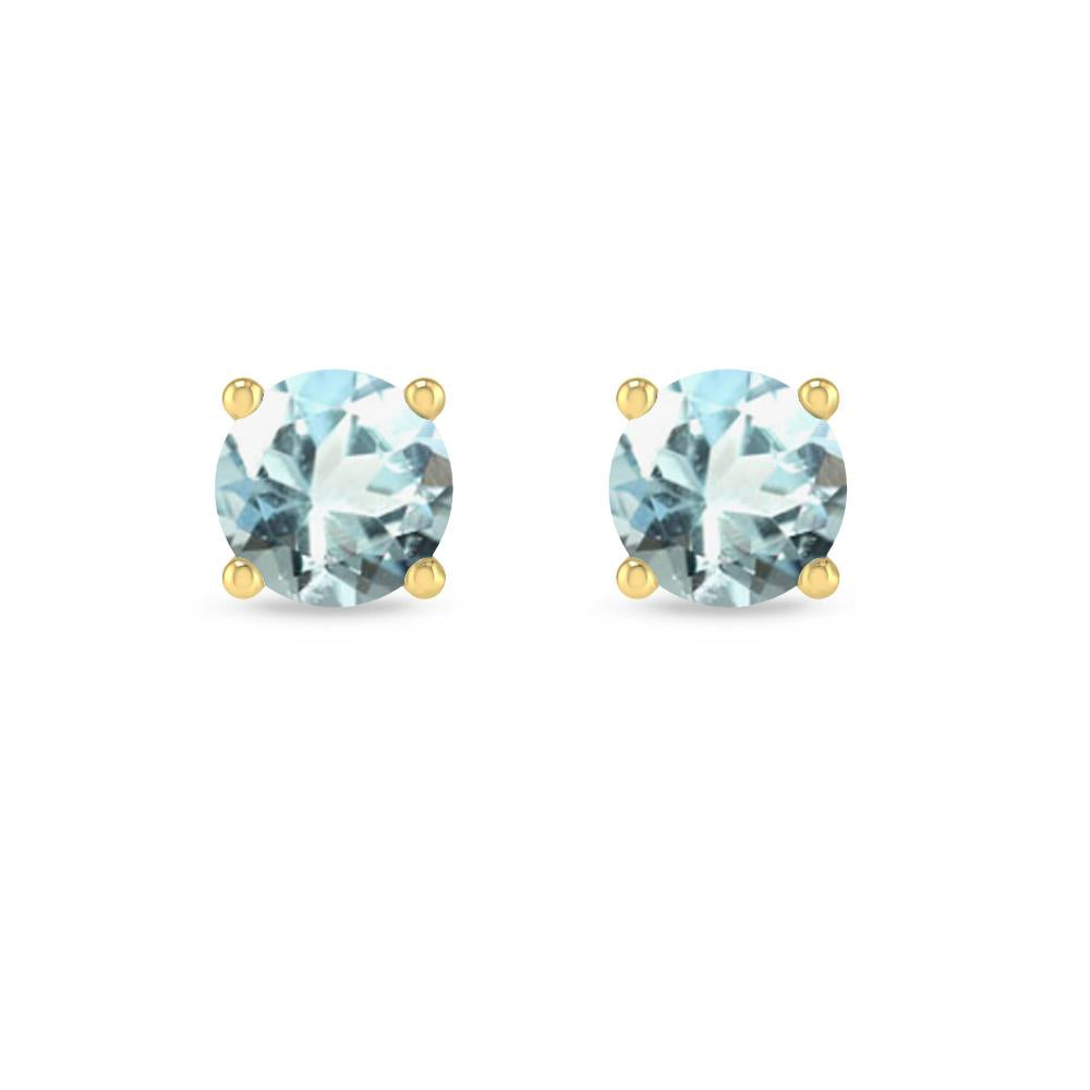 Yellow Gold - Aquamarine