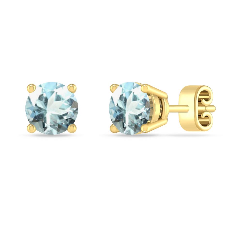 Yellow Gold - Aquamarine