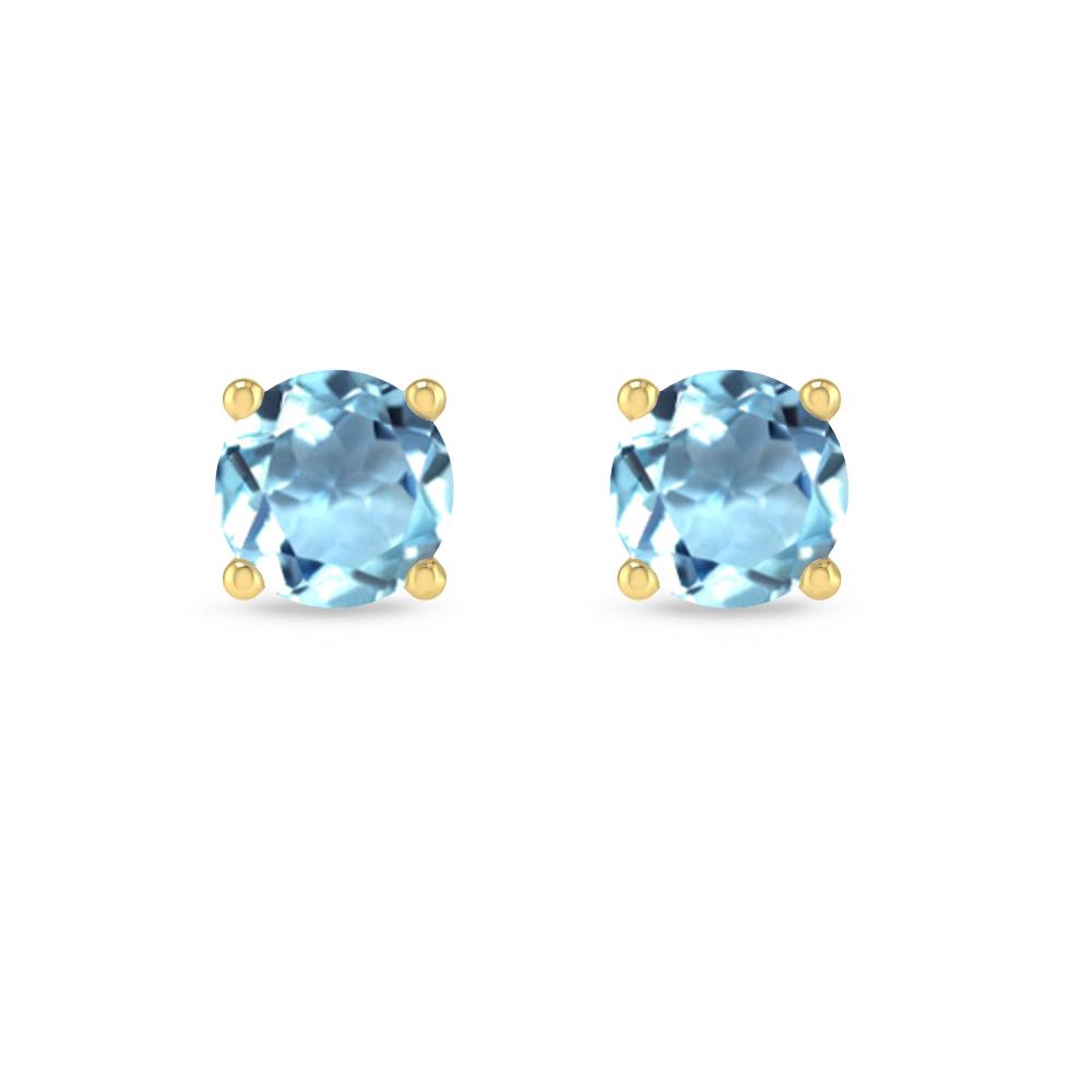 Yellow Gold - Aquamarine