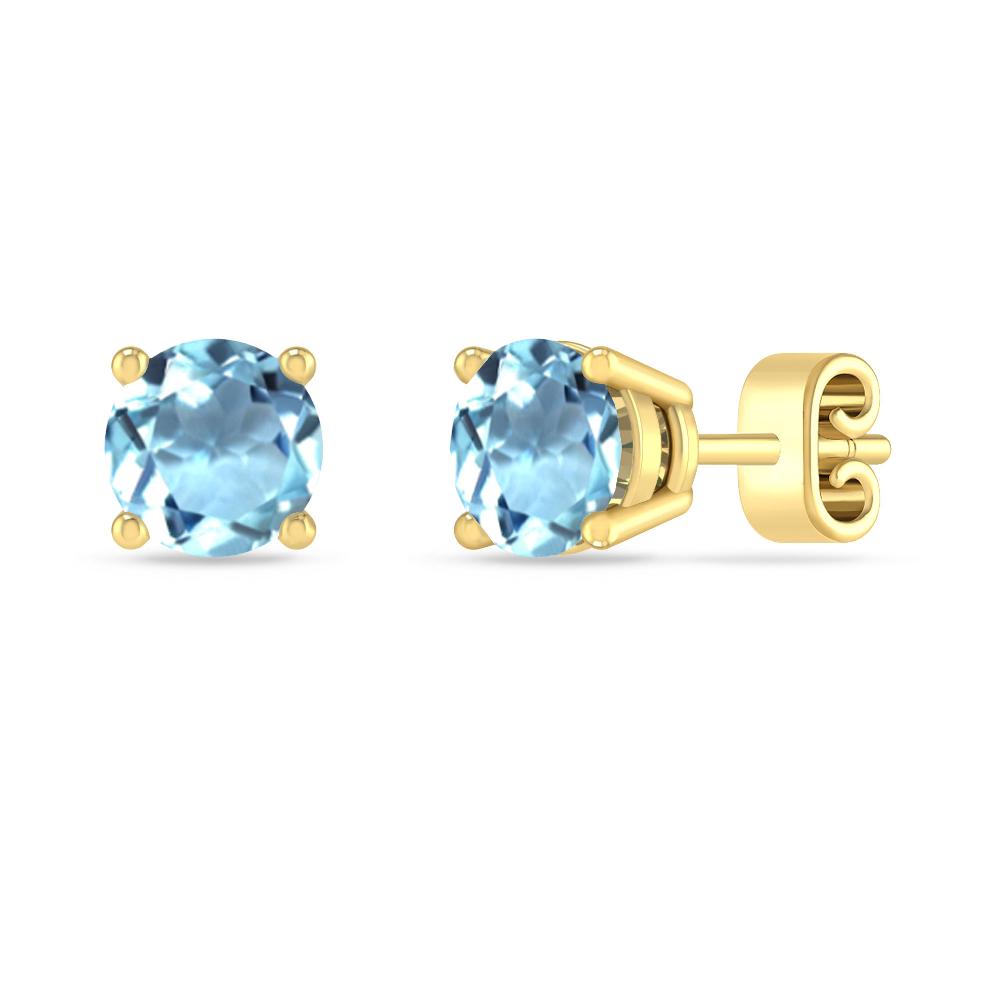 Yellow Gold - Aquamarine