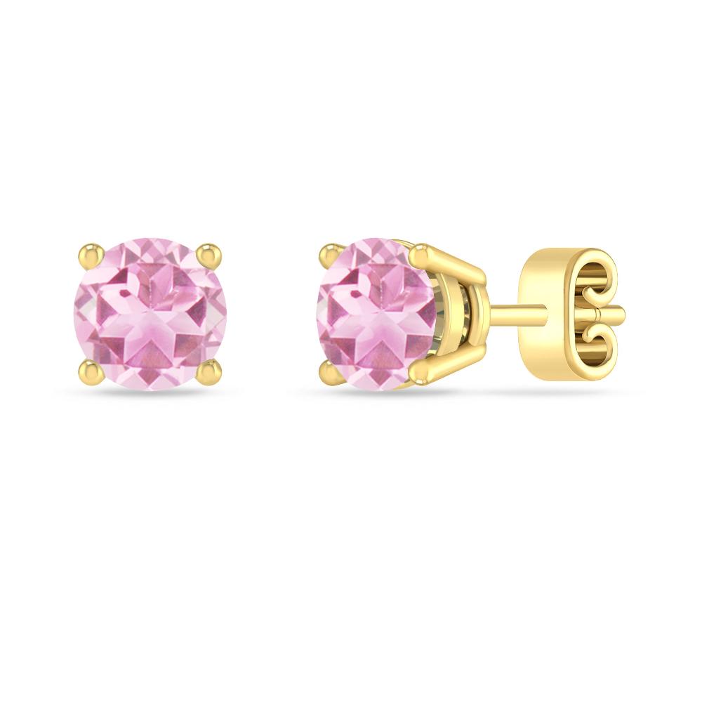 Yellow Gold - Pink Tourmaline