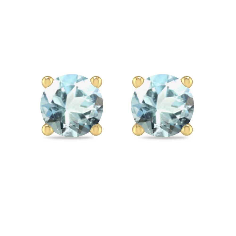 Yellow Gold - Aquamarine