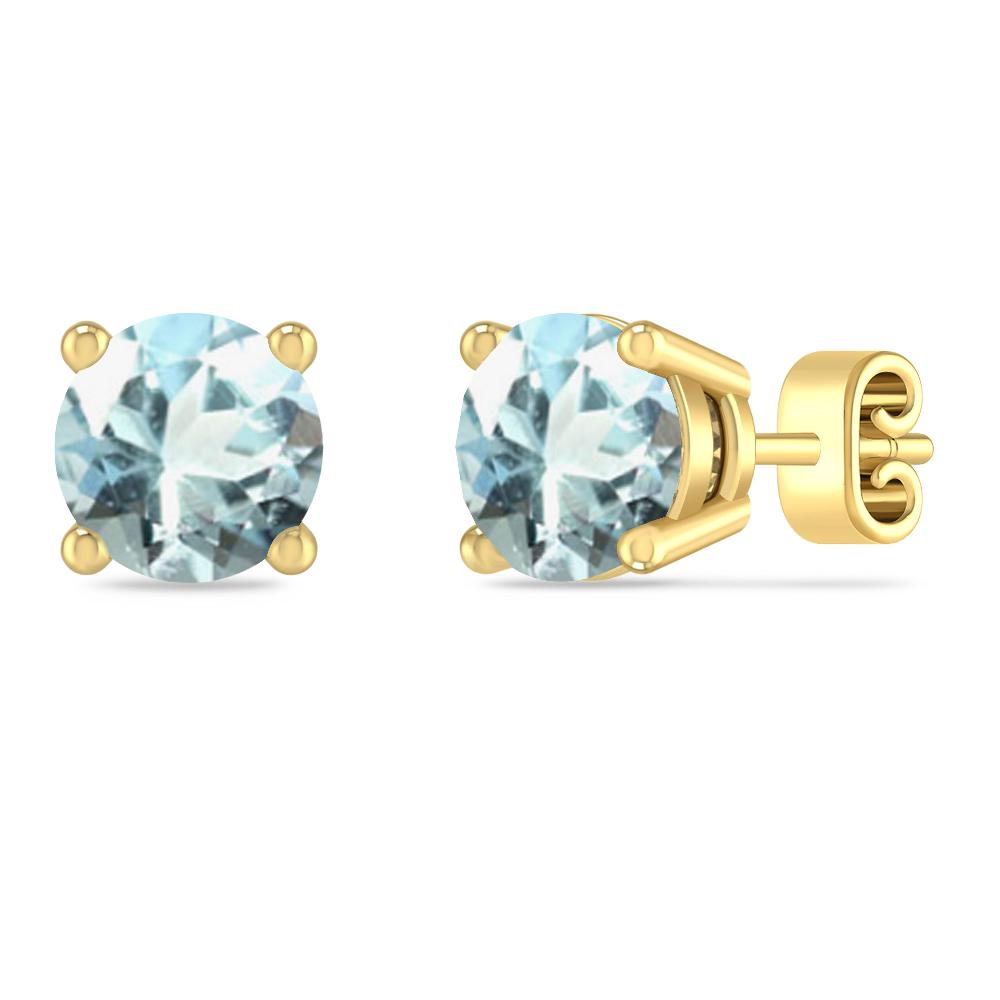 Yellow Gold - Aquamarine