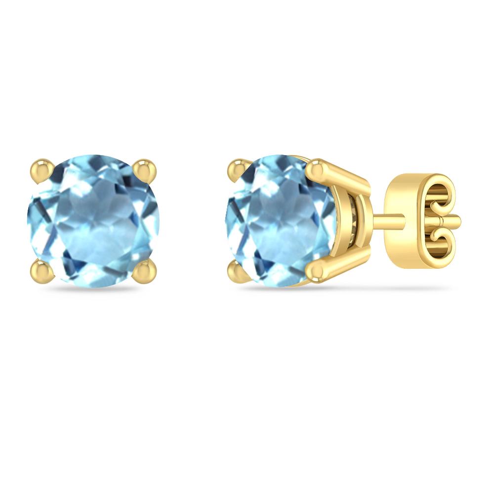 Yellow Gold - Aquamarine