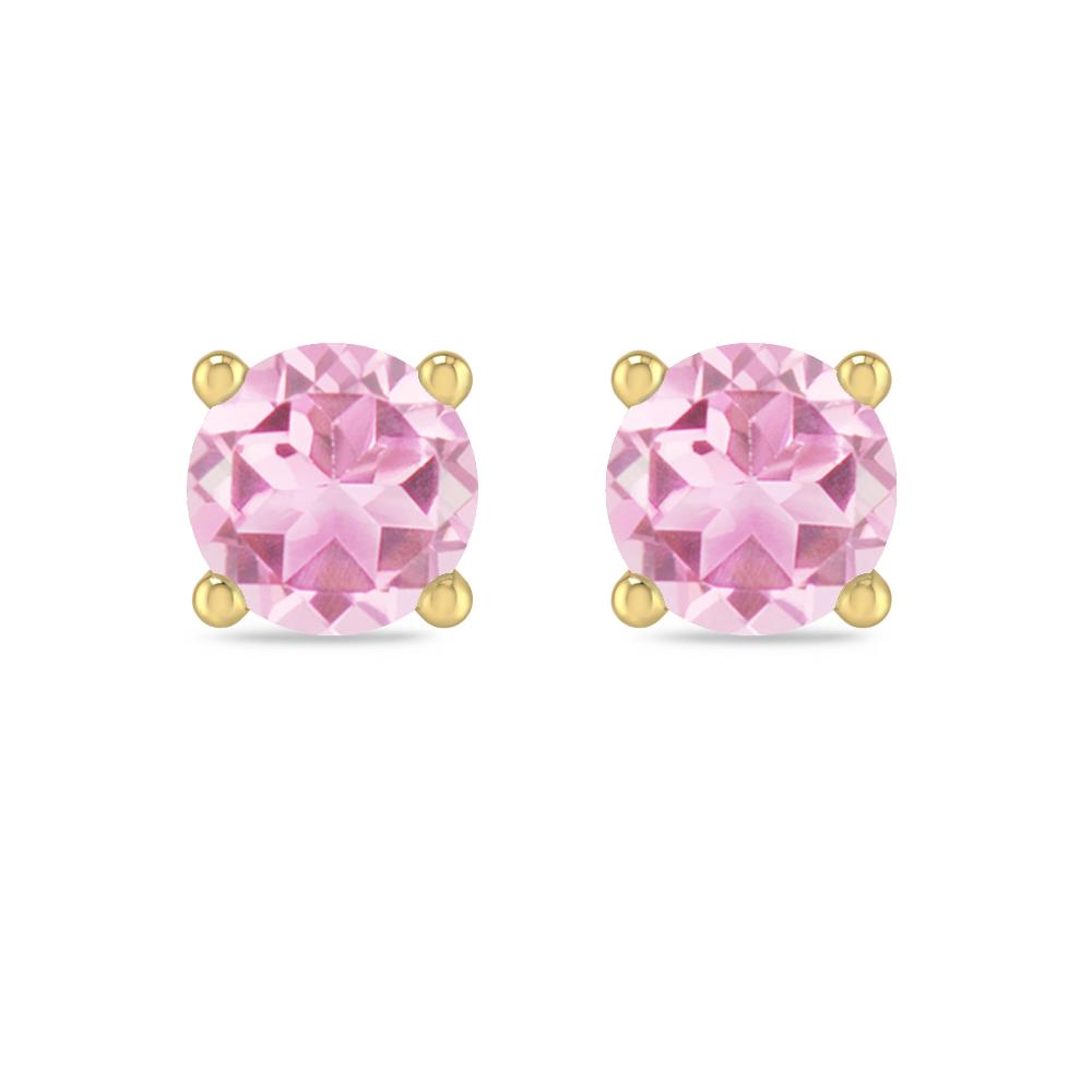 Yellow Gold - Pink Tourmaline