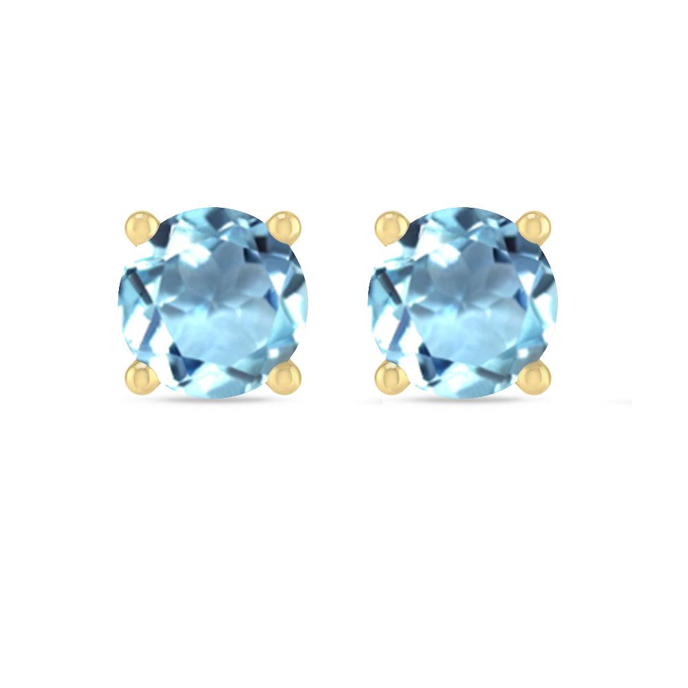 Yellow Gold - Aquamarine