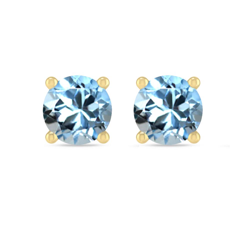 Yellow Gold - Aquamarine