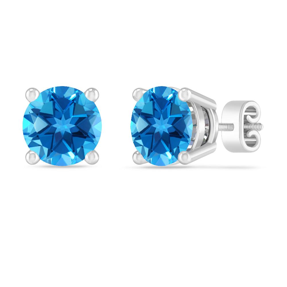 White Gold - Blue Topaz