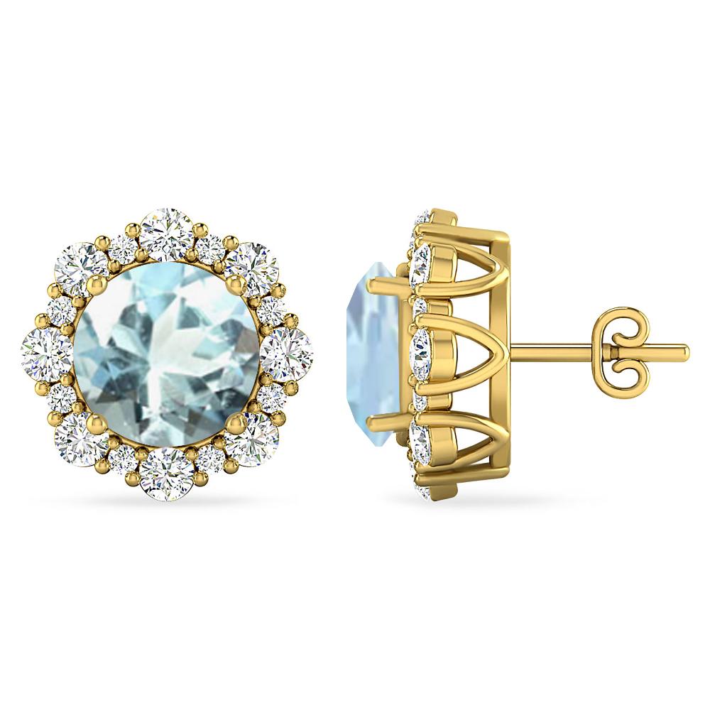 Yellow Gold - Aquamarine