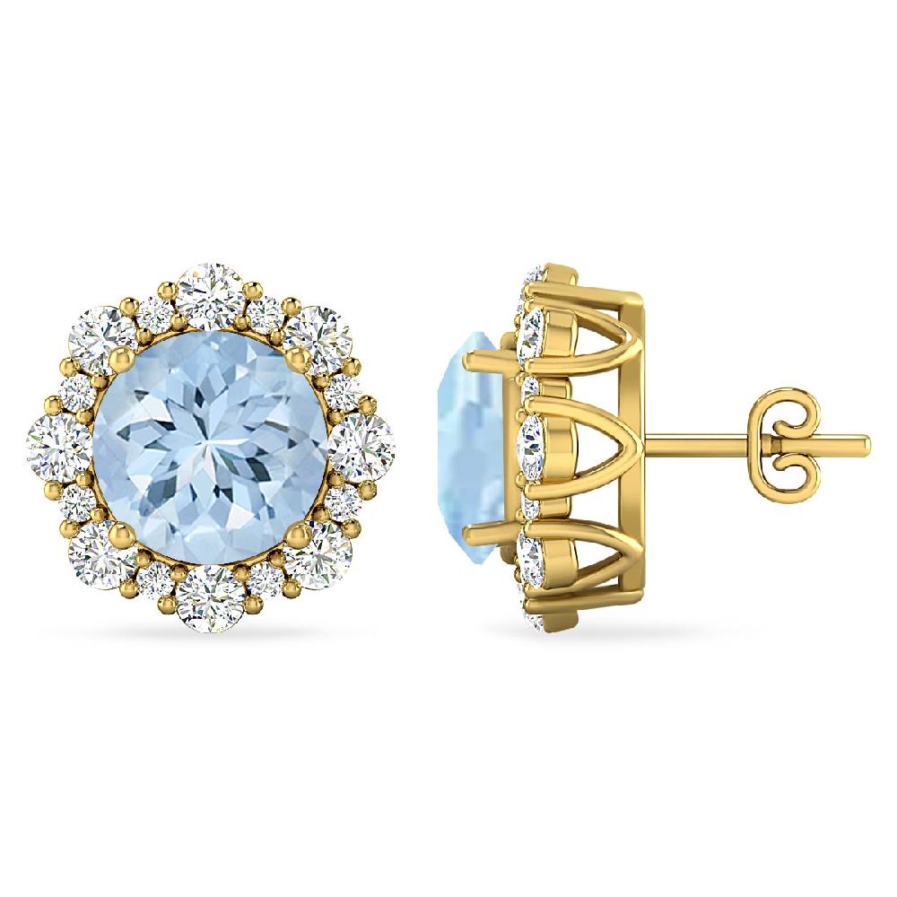 Yellow Gold - Aquamarine