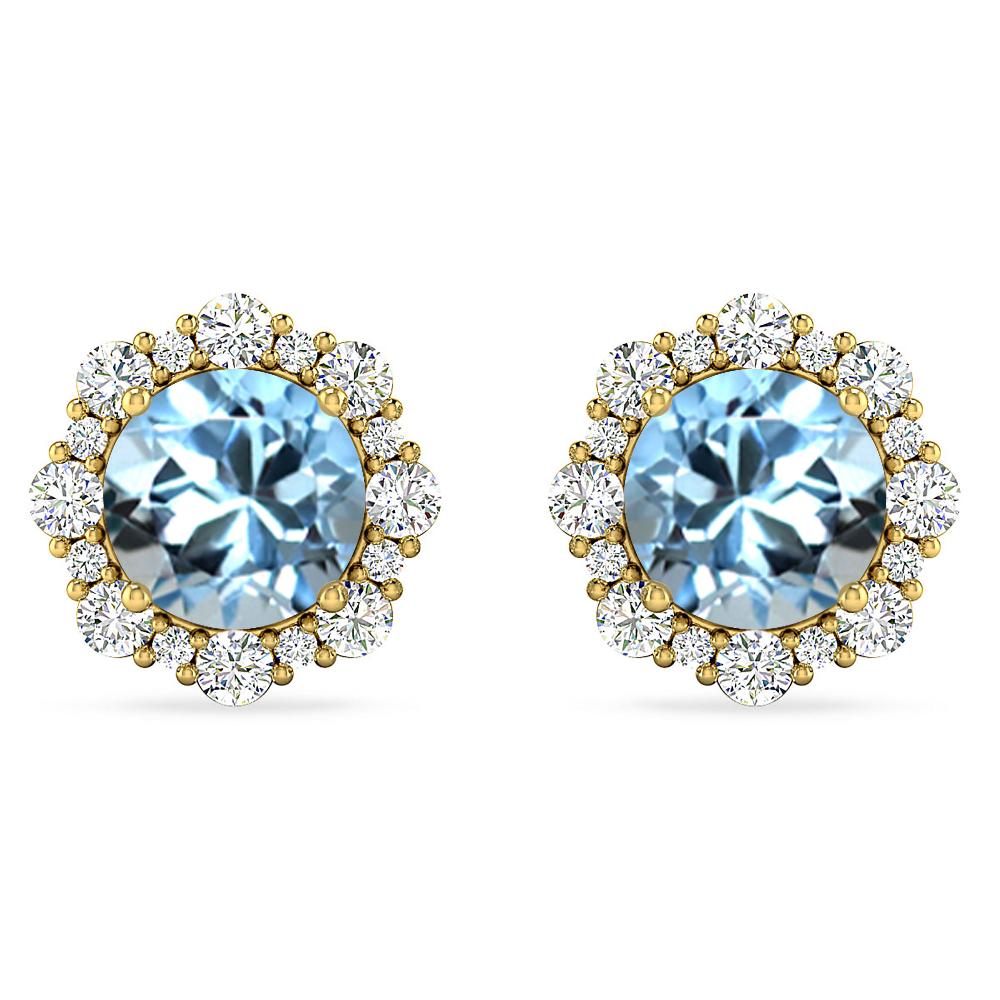 Yellow Gold - Aquamarine