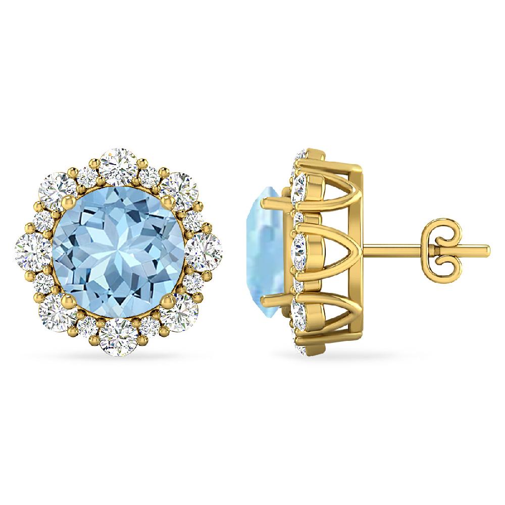 Yellow Gold - Aquamarine