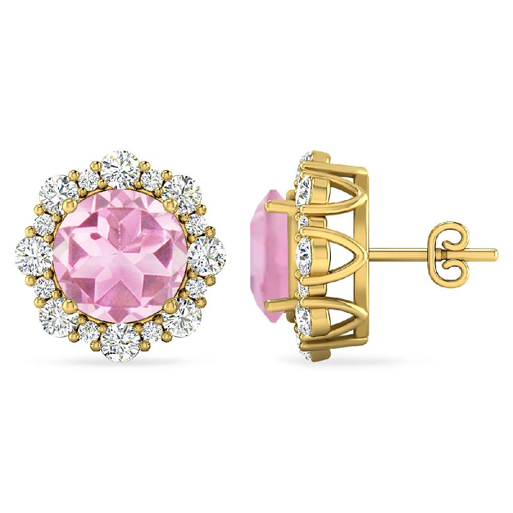 Yellow Gold - Pink Tourmaline