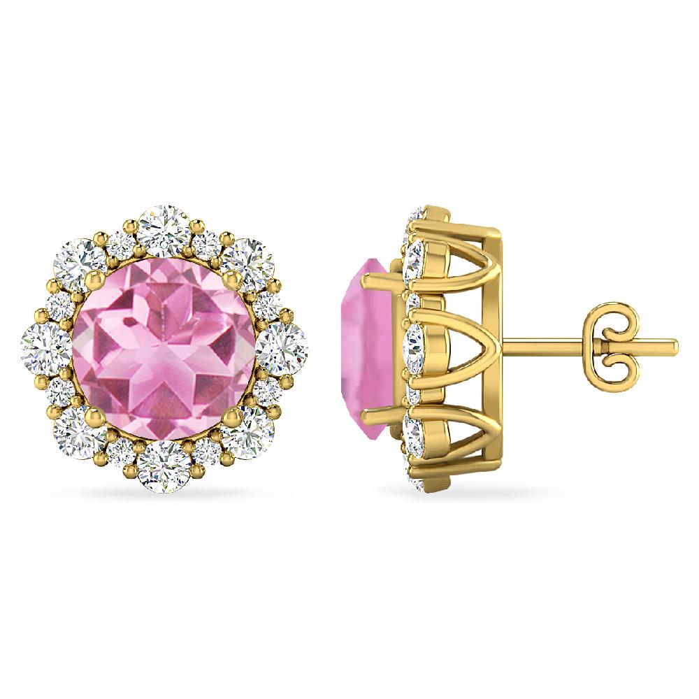 Yellow Gold - Pink Tourmaline