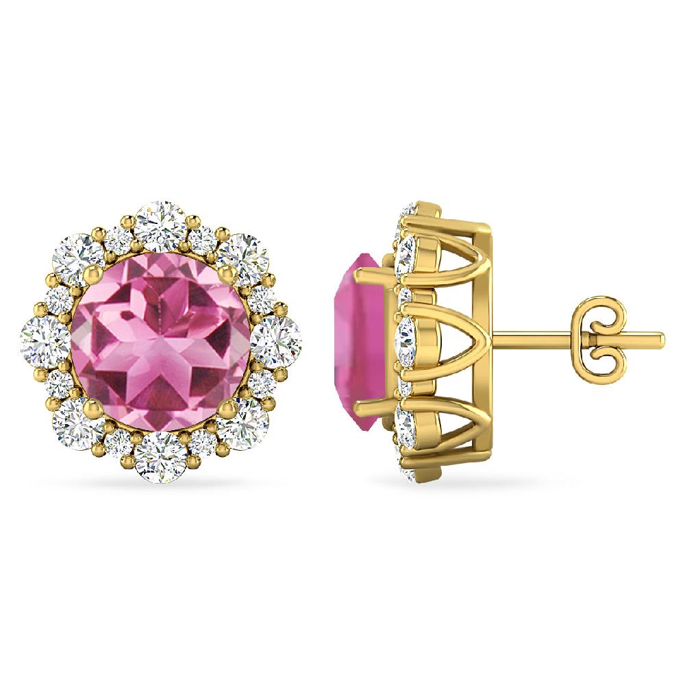 Yellow Gold - Pink Tourmaline